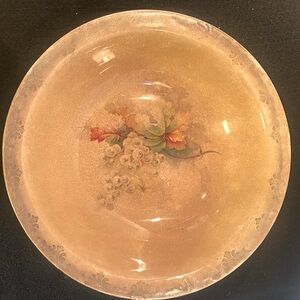 LIMOGES 10” Round Purple Grapes Painted Decorative Display China Plate Gold Trim